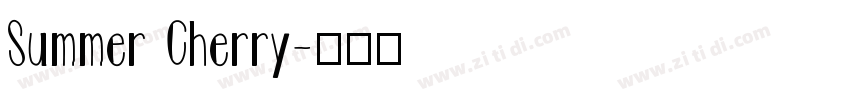 Summer Cherry字体转换